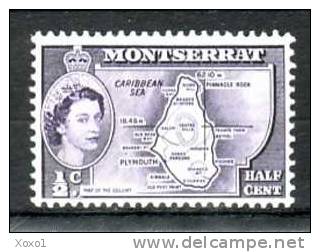 Monserrat 1953 Freimarken 1v  MNH** - Montserrat