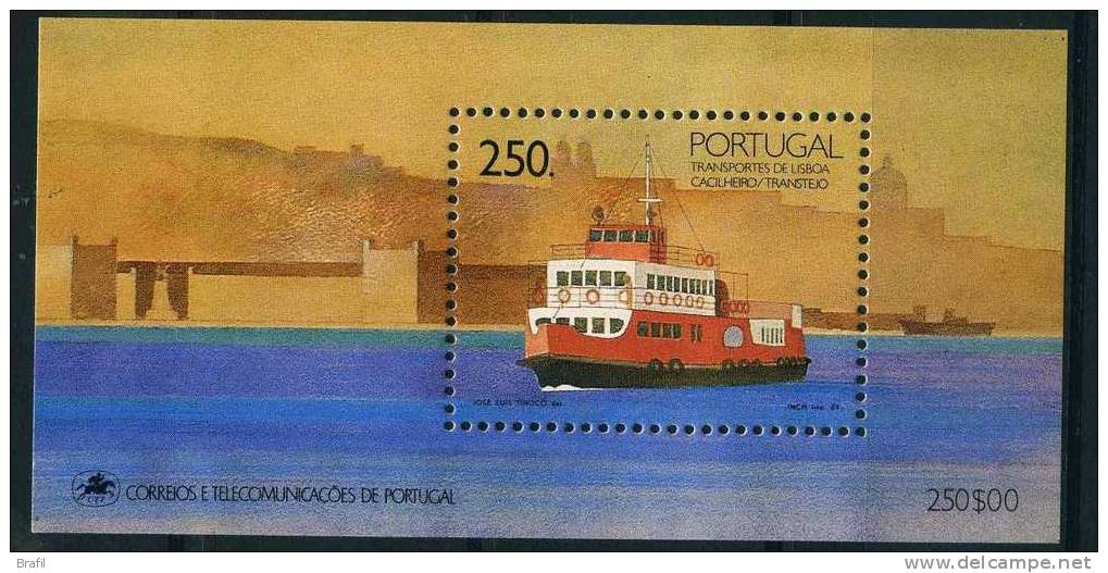 1989, Portogallo, Foglietto Mezzi Di Trasporto Barche , Serie Completa Nuova - Ungebraucht