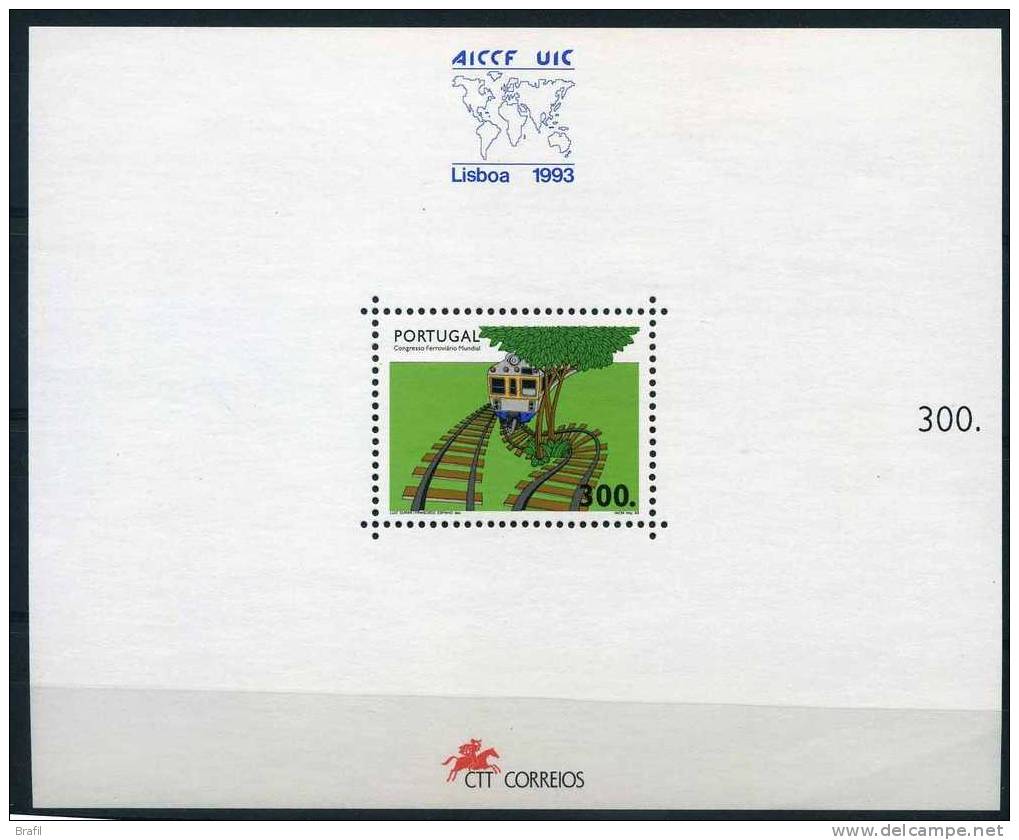 1993, Portogallo, Foglietto Ferrovie Treni , Serie Completa Nuova - Unused Stamps