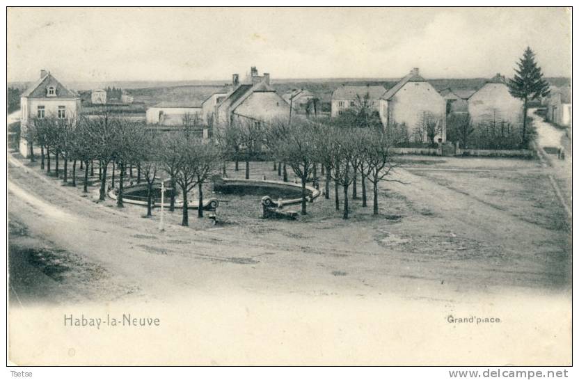 Habay-la-Neuve - Grand´Place -1908 ( Voir Verso ) - Habay