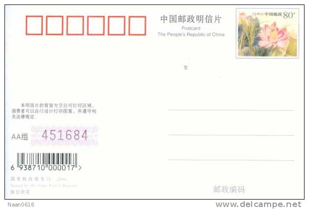 Fossil Birds  Of China  , Postal Stationery -- Articles Postaux (A49-09) - Fossiles