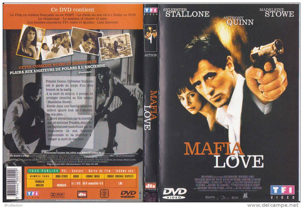 MAFIA LOVE - SYLVESTER STALLONE - ANTHONY QUINN - DVD - ACTION - Action, Adventure