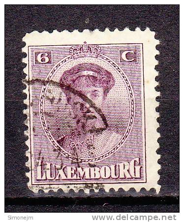 LUXEMBOURG - Timbre N°121 Oblitéré - 1921-27 Charlotte De Face