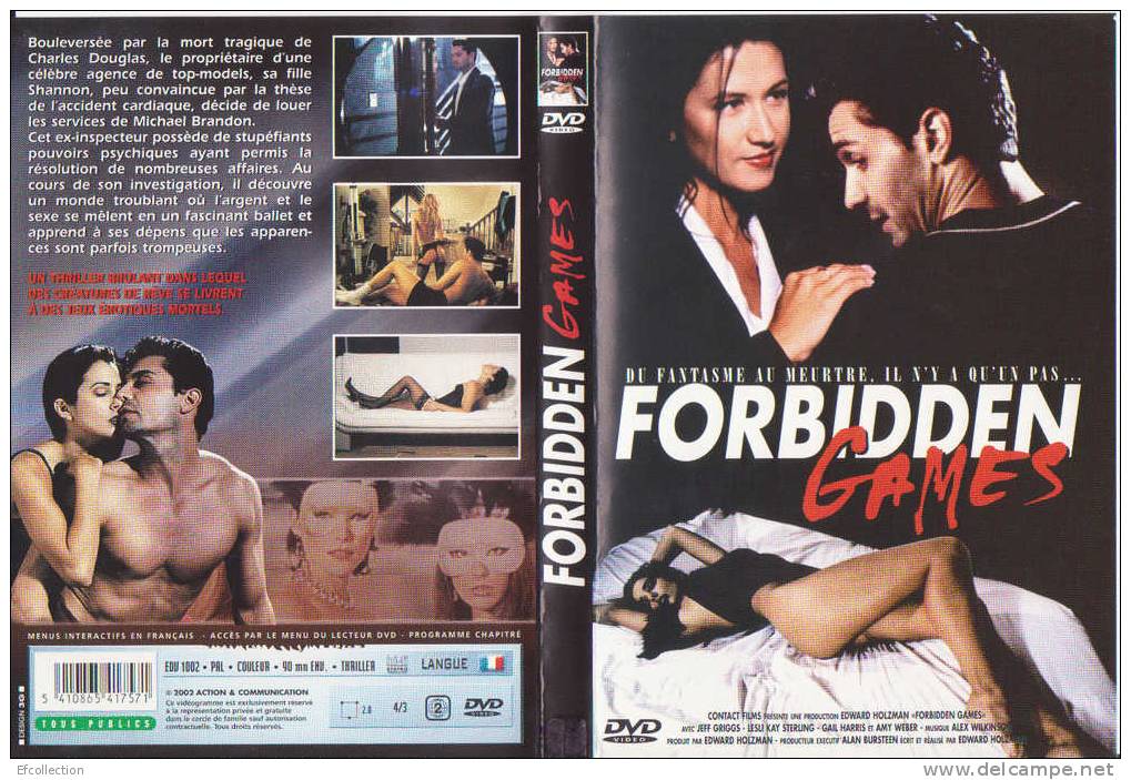 FORBIDDEN GAMES - UN THRILLER BRULANT JEUX EROTIQUES MORTELS - DVD - Autres & Non Classés