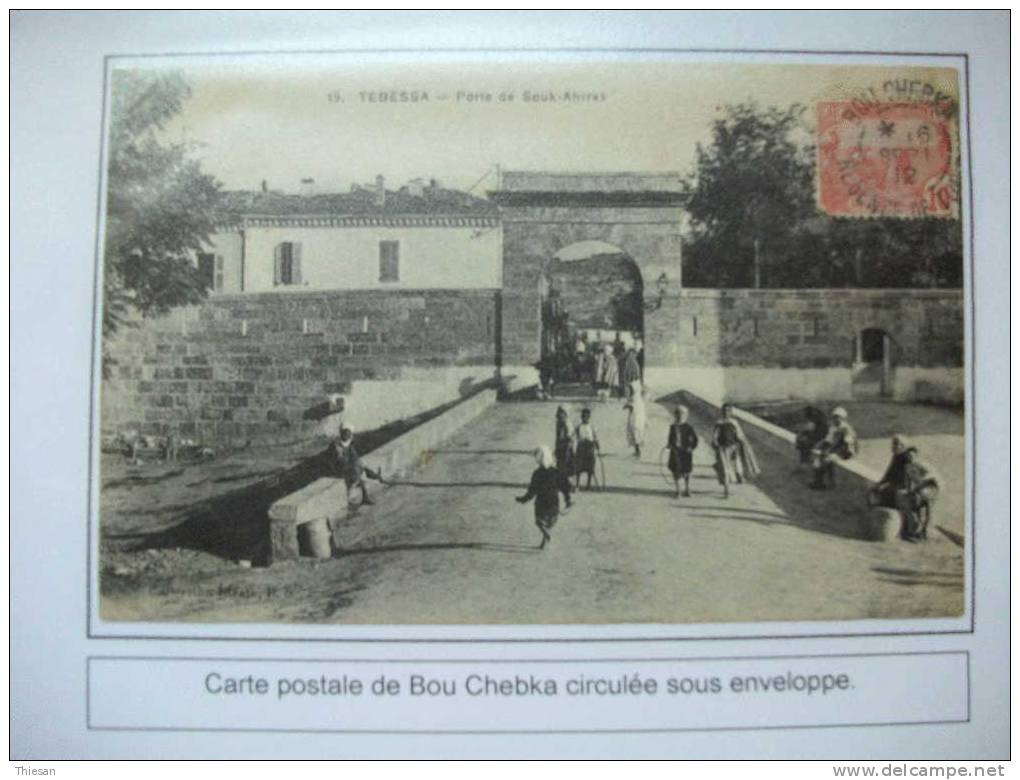 Tunisie Tunisia Lettre Cover Bou Chebka 1912  / Carte Cover Belege Carta - Lettres & Documents