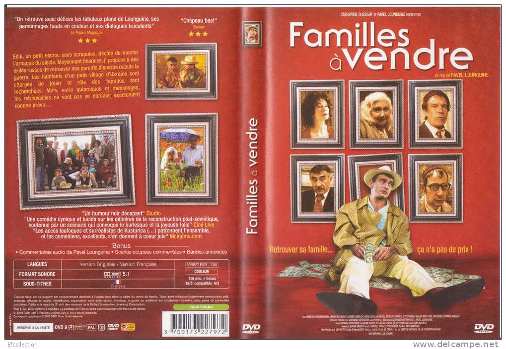 FAMILLES A VENDRE - RETROUVER SA FAMILLLE N´A PAS DE PRIX - DVD - COMEDIE - Comédie