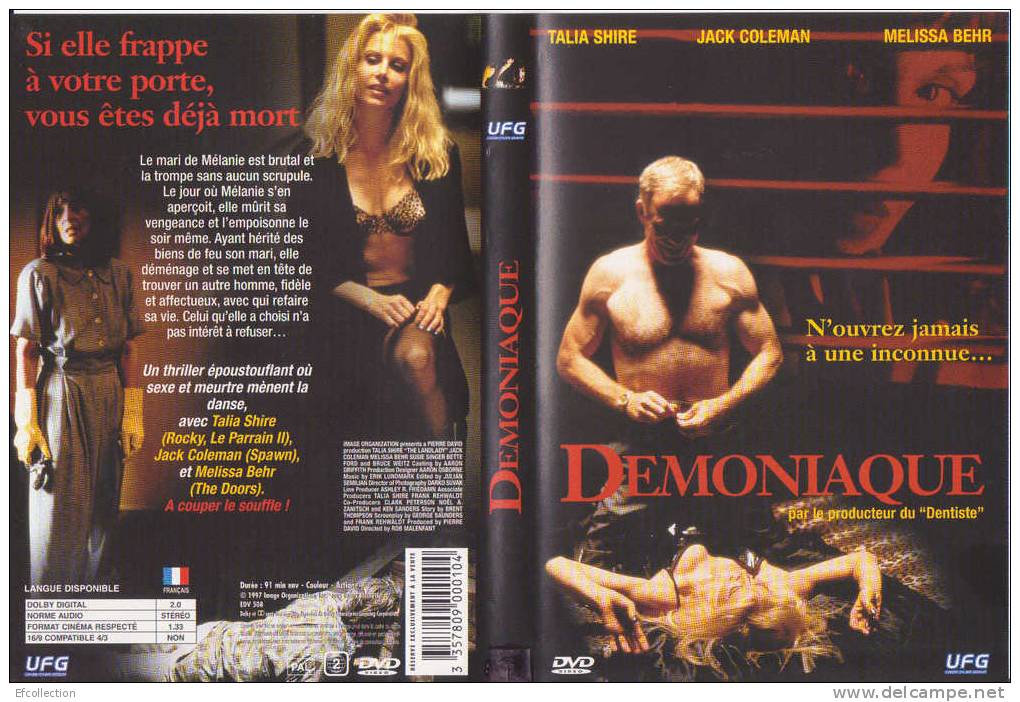 DEMONIAQUE - N´OUVREZ JAMAIS A UNE INCONNUE - DVD - THRILLER - DRAME - Dramma