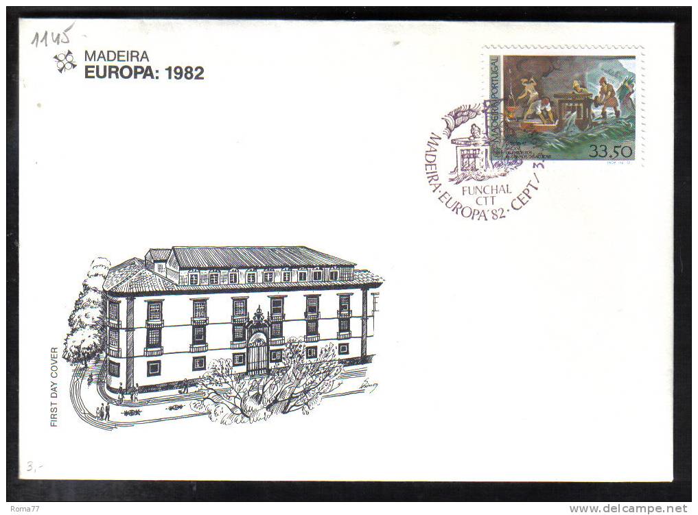 VER1145 - MADEIRA  EUROPA 1982, La Serie Su FDC Non Viaggiata. - Madère