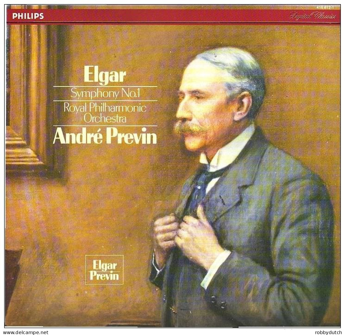 * LP *  ELGAR - SYMPHONIE No.1 - ANDRÉ PREVIN / ROYAL PHILHARMONIC ORCHESTRA (digital Rec. Ex!!!) - Klassiekers