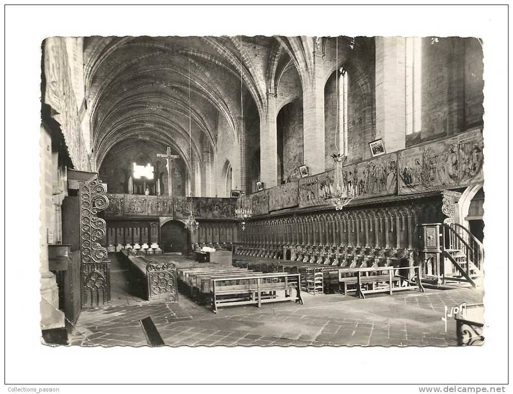 Cp, 41, La Chaise-Dieu, L'Abbaye, Le Choeur, Voyagée 1954 - La Chaise Dieu