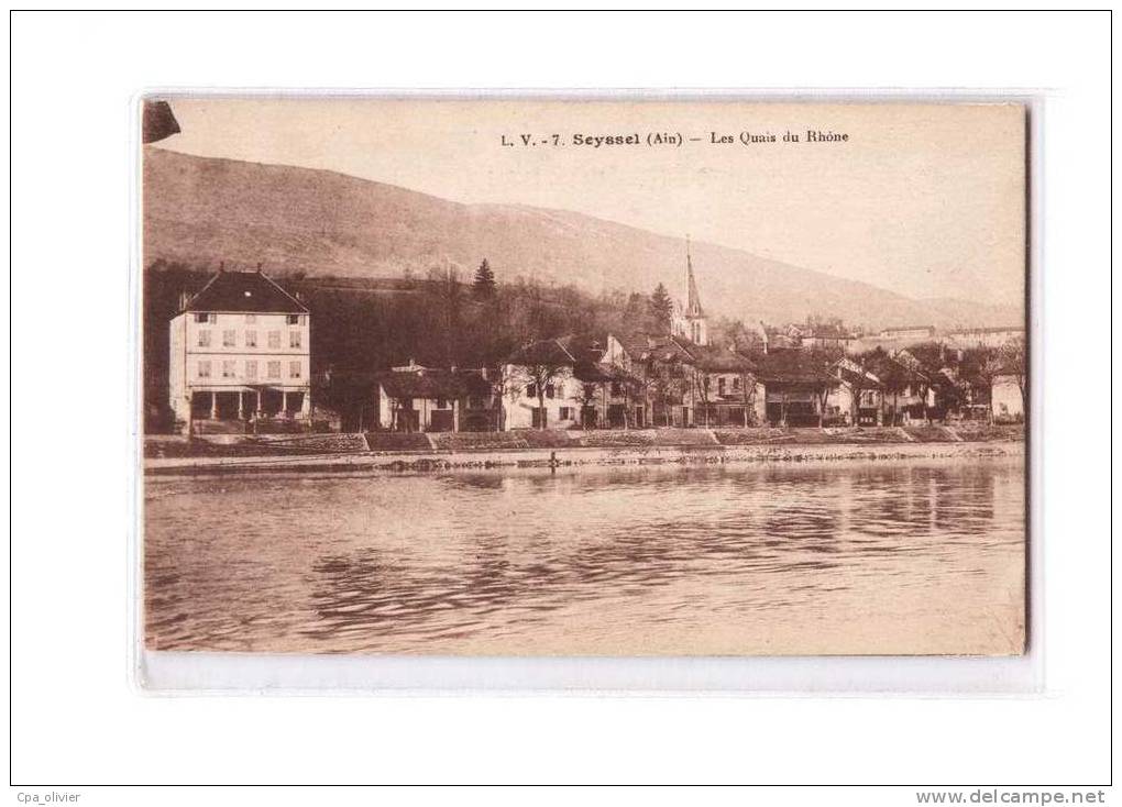 01 SEYSSEL Quai Du Rhone, Vue Générale, Ed LV 7, 193? - Seyssel