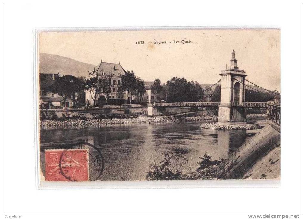 01 SEYSSEL Vue Générale, Quais, Pont Suspendu, Ed ? 1638, 1907 - Seyssel