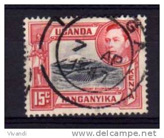 K.U.T. - 1943 - 15 Cents Definitive (Perf 13¾ X 13¼) - Used - Kenya, Ouganda & Tanganyika