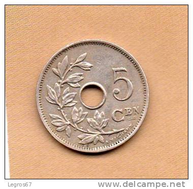 PIECE DE 5 CENTIMES 1928 - BELGIQUE - 5 Cents