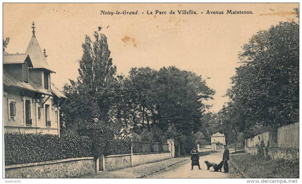 CPA (93)  NOISY-LE-GRAND  /  Parc De Villeflix  -  Avenue Maintenon  - - Noisy Le Grand