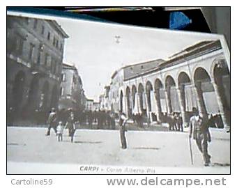 20 CARD CARPI COM'ERA RIPRODUZIONE CON STADIO VIA ANIMATA CALESSE FABBRICA N1990 DB2301