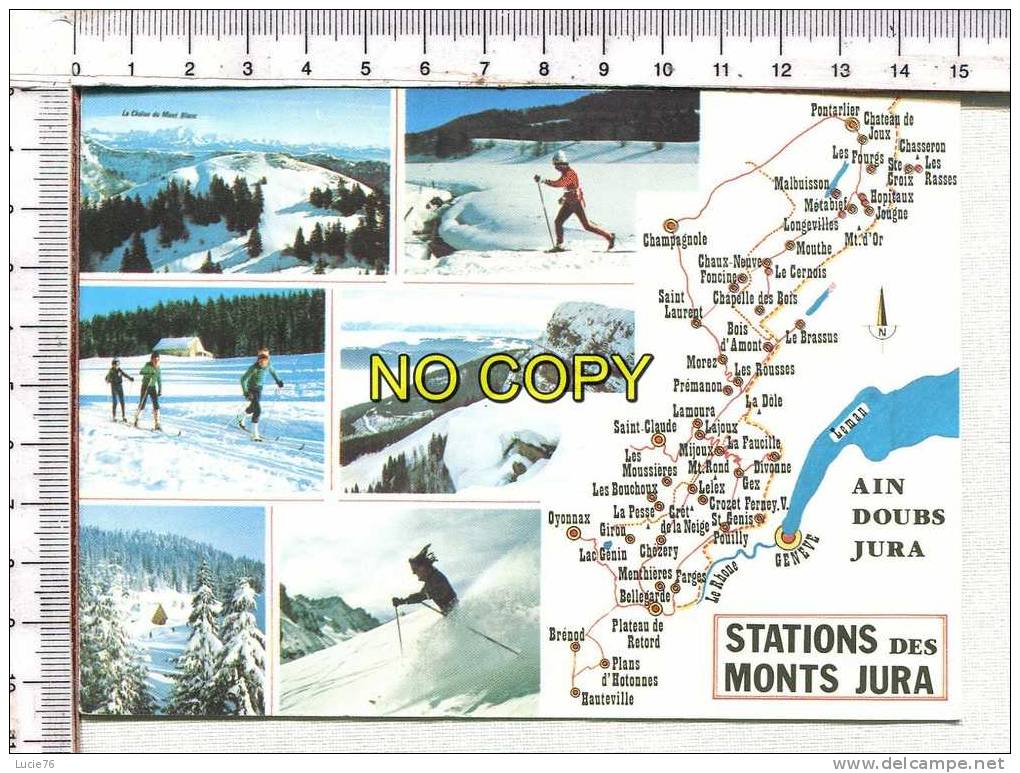 STATIONS Des MONTS JURA  -  4 Vues -  Circuits - AIN - DOUBS - JURA - Franche-Comté