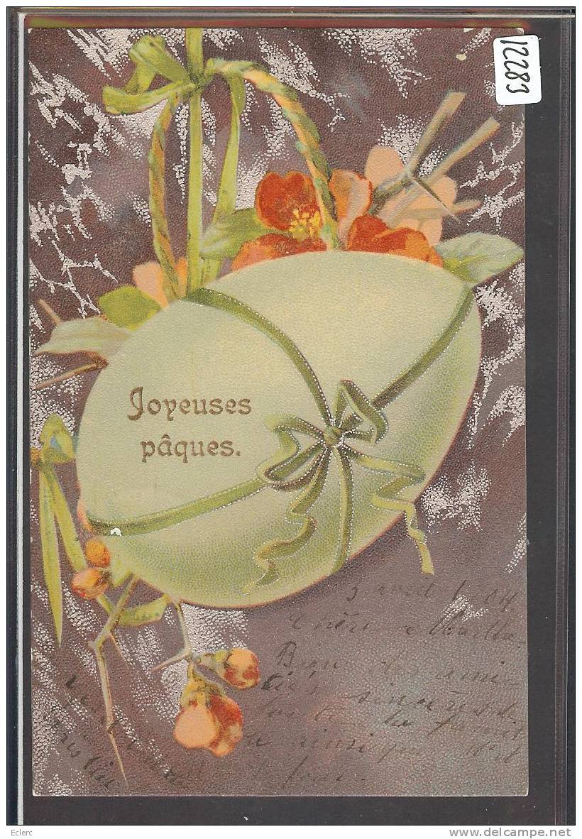 JOYEUSES PAQUES - OEUFS - TB - Pascua