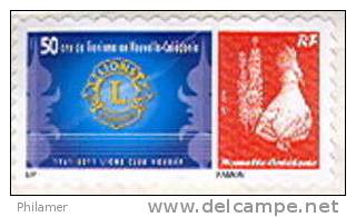 Nouvelle Caledonie Timbre Personnalise Prive 50 Anniversaire Clu Lion Lionisme Noumea 16/04/2011 Neuf Unc TBE - Altri & Non Classificati