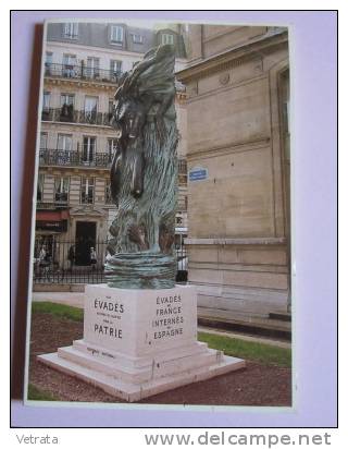Carte Double : Monument En Mémoire Des Evades De France Internés En Espagne - Guerre 1939-45