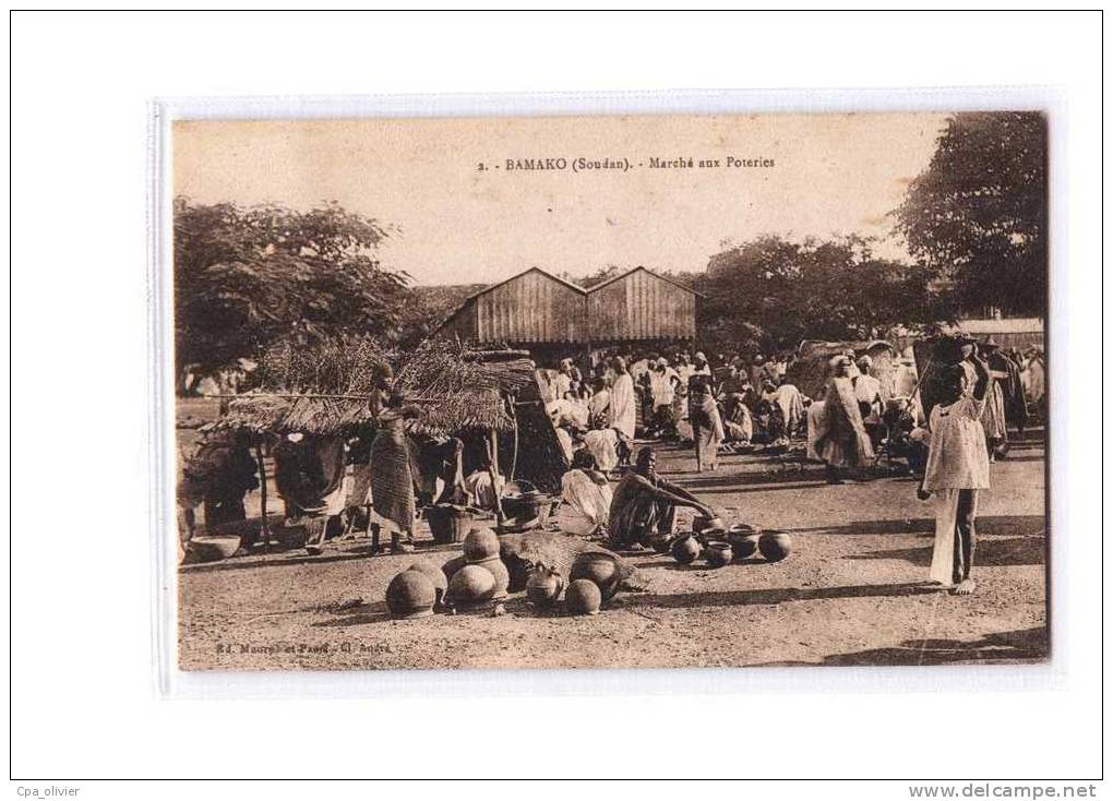 MALI Bamako, Marché Aux Poteries, Bien Animée, Ed Maurel 2, 1927 - Mali