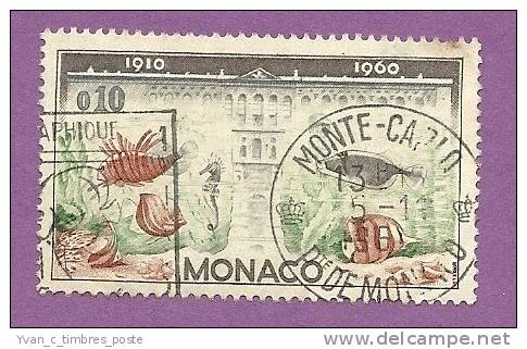 MONACO TIMBRE N° 527 OBLITERE LE MUSEE OCEANOGRAPHIQUE - Oblitérés