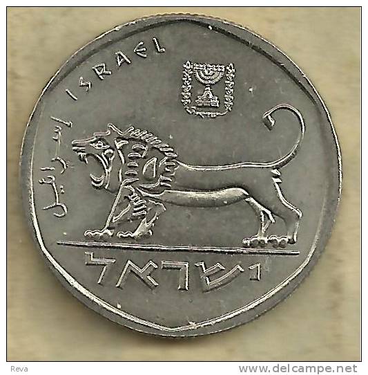 ISRAEL 1/2 SHEQUE INSCRIPTIONS FRONT LION ANIMAL BACK 1980"s (?) KM? READ DESCRIPTION CAREFULLY !!! - Israël