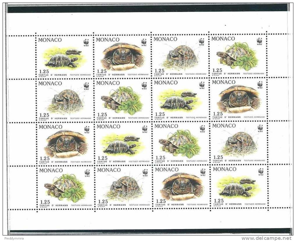 Monaco: 1805/ 1809 ** En Feuillet   _ WWF - Tortues