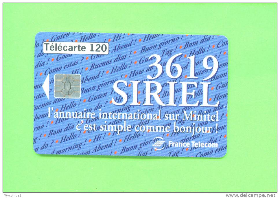 FRANCE  -  Chip Phonecard As Scan - 600 Agences