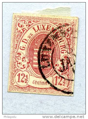 Luxembourg  7  Ø  Cote 200 E  Avec Minime Défaut - 1859-1880 Stemmi