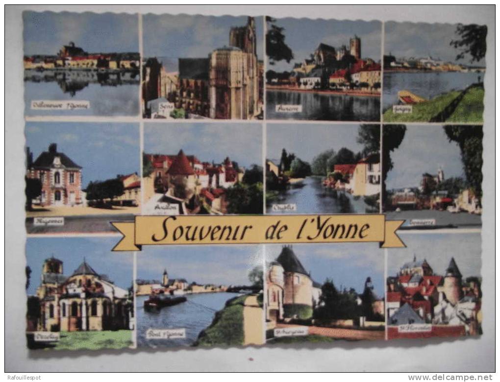 Cpsm Souvenir De L'yonne - Saluti Da.../ Gruss Aus...