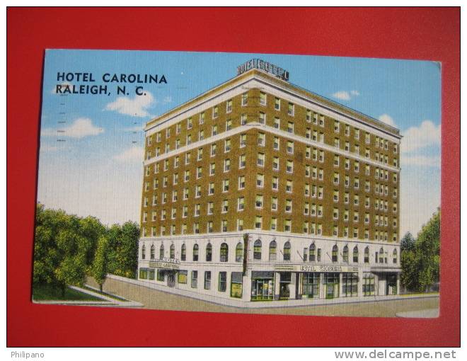 Raleigh NC  Hotel Carolina   1948 Cancel--------------------ref 159 - Raleigh