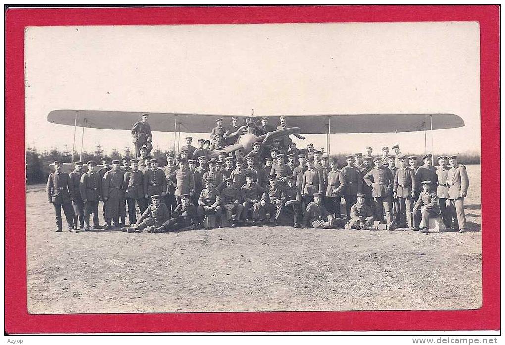 AVION ( Non Localisé ) - CARTE PHOTO - MILITAIRES ALLEMANDS - GUERRE 14/18 - Guerra 1914-18