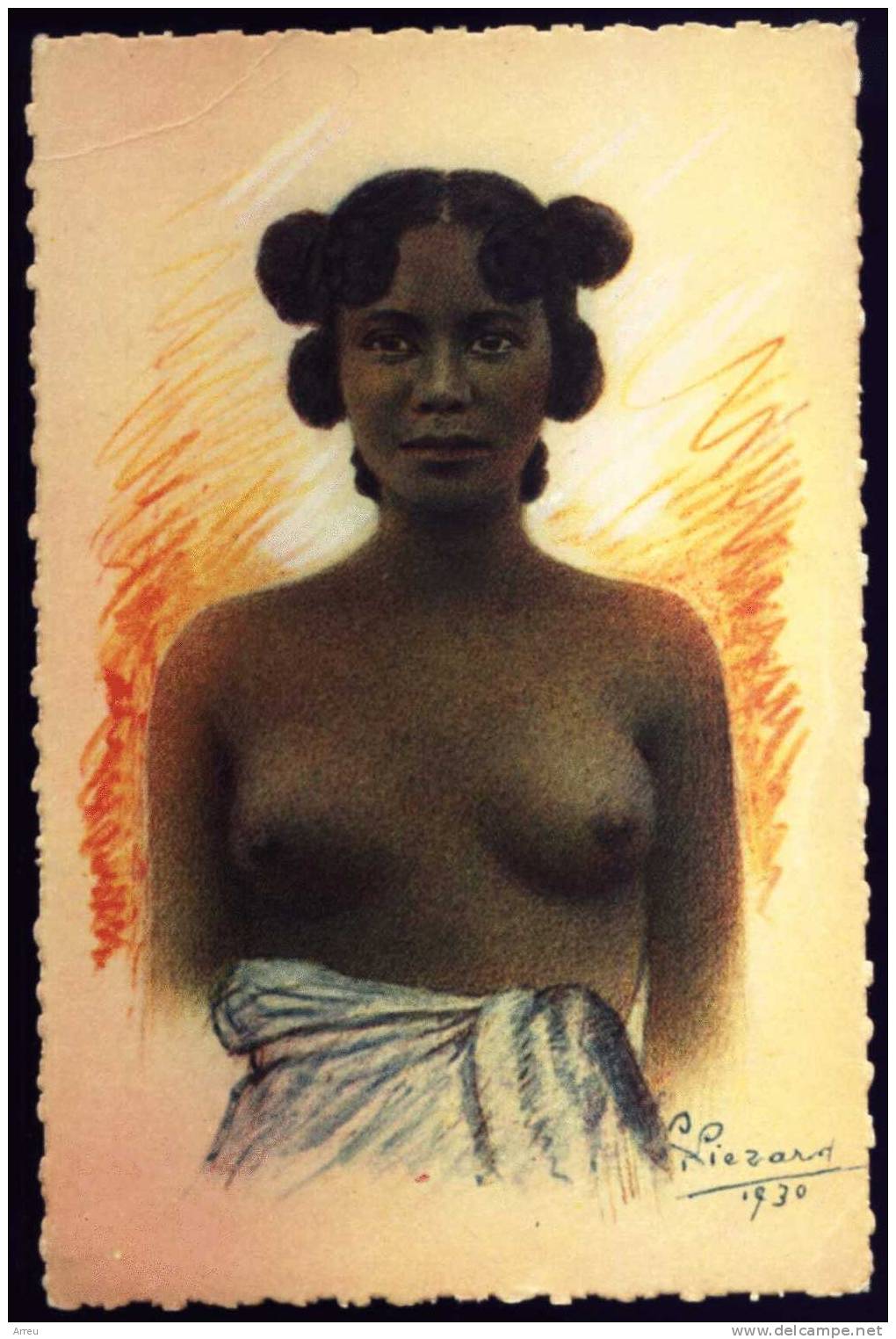 MADAGASCAR - CPA - Illustrateur L.LIEZARD - Femme Vezo - Exposition Coloniale Internationale De Paris 1931 - Neuve - - Madagaskar