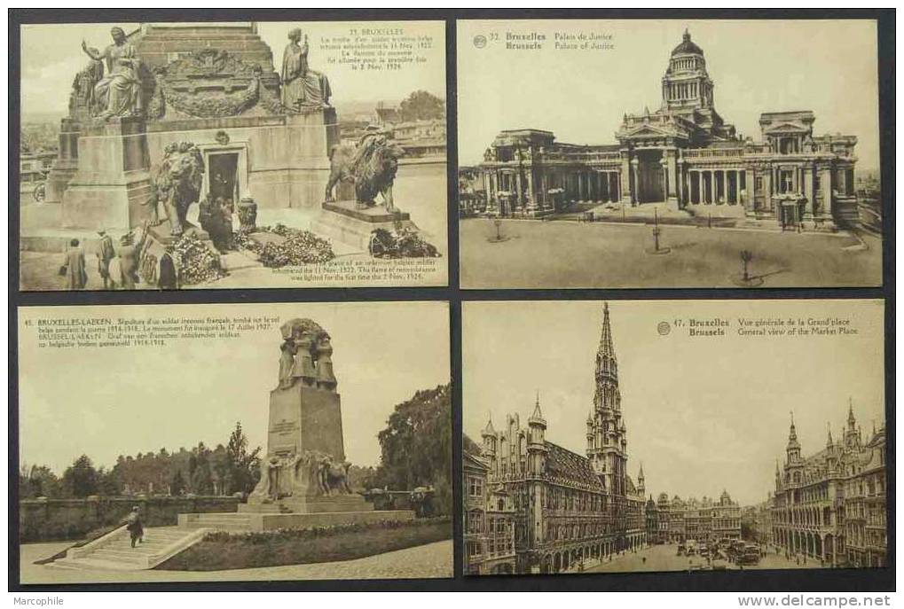 BRUXELLES / ENSEMBLE DE 8 CARTES POSTALES (ref CP40) - Sets And Collections