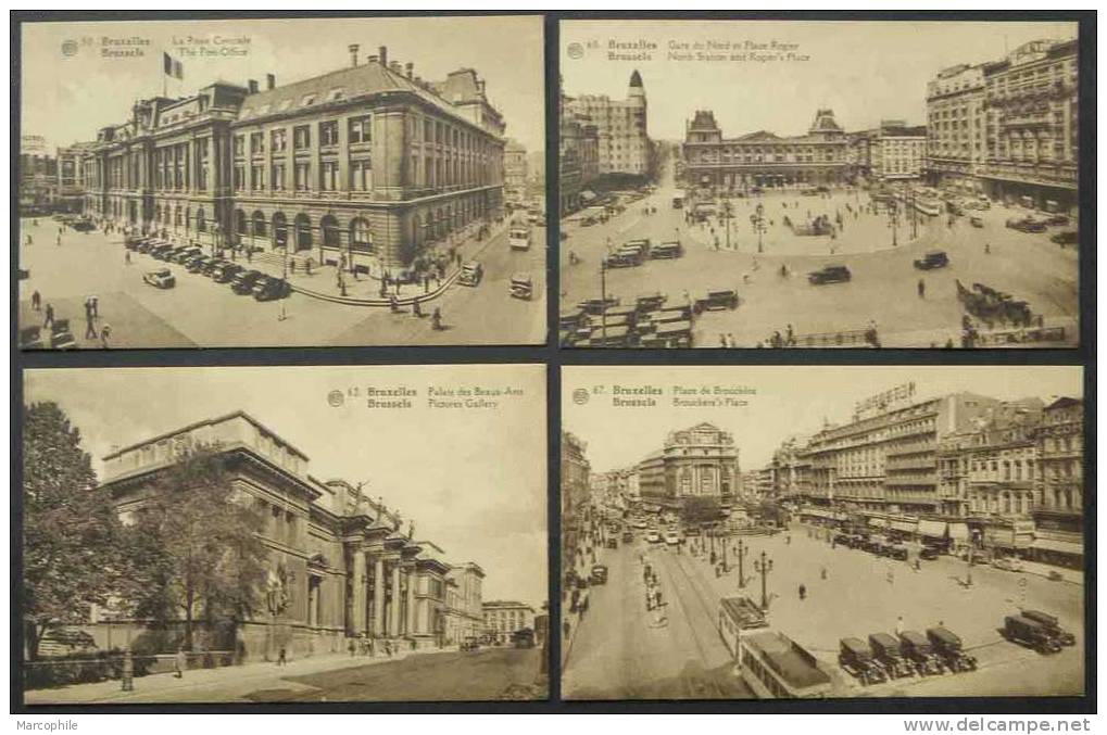 BRUXELLES  (dont Poste Et Gare) / ENSEMBLE DE 8 CARTES POSTALES (ref CP39) - Lotes Y Colecciones