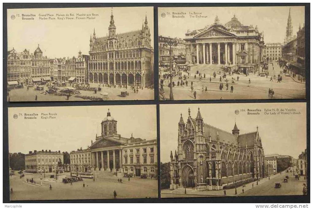 BRUXELLES  (dont Poste Et Gare) / ENSEMBLE DE 8 CARTES POSTALES (ref CP39) - Sets And Collections