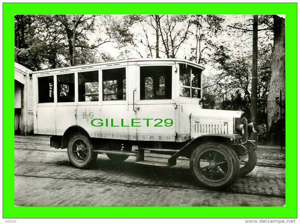 TRUCK HANSA-LLOYD, 18 SITZPLATZE - ERSTER OMMNIBUS, 1924 - BREMER VORORTBAHNEN GMBH - - Camion, Tir