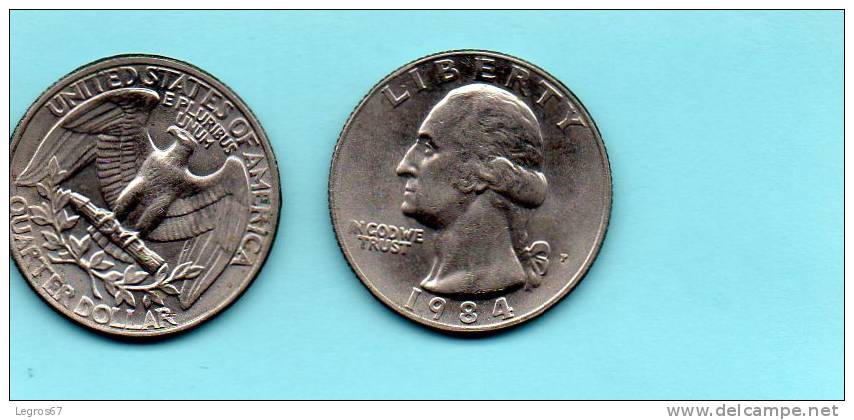 PIECE DE 1/4 DOLLAR 1984 - 1932-1998: Washington