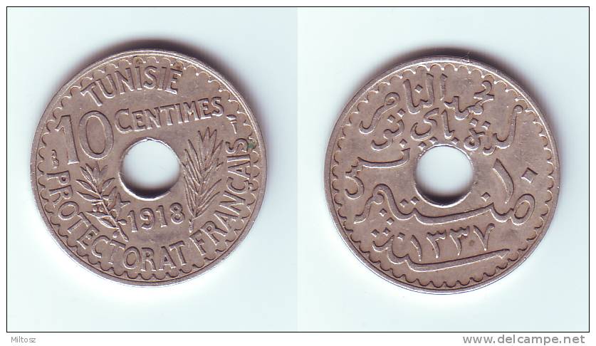 Tunisia 10 Centimes 1918 - Tunisia