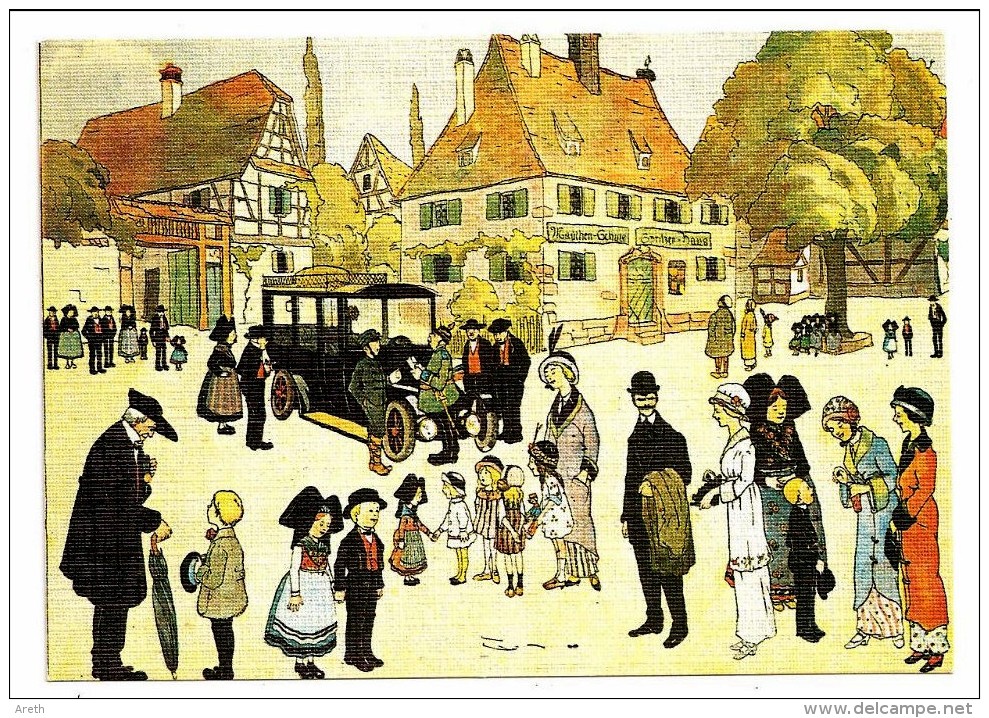 L'Alsace merveilleuse de Hansi -  Lot de 8 cartes