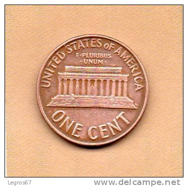 PIECE DE 1 CENT 1961 - ETATS UNIS - 1959-…: Lincoln, Memorial Reverse