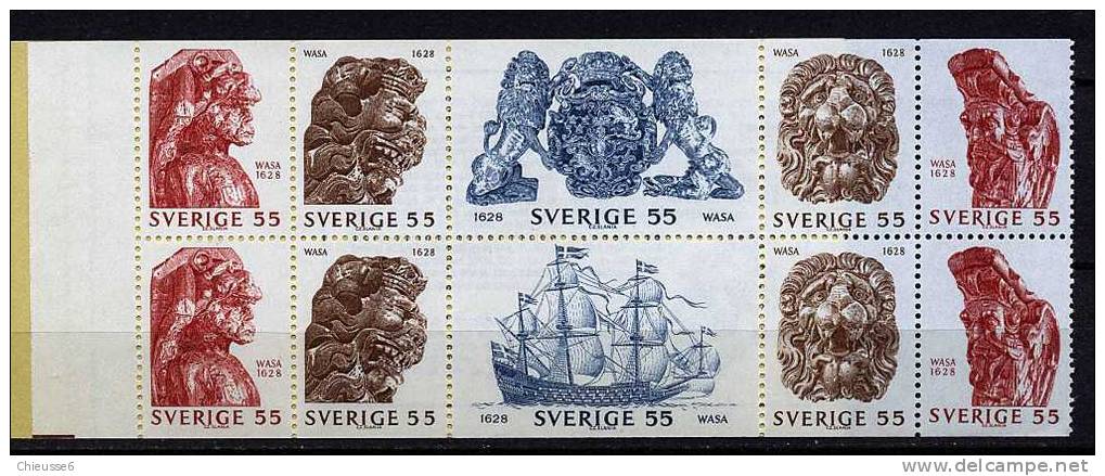Suède ** Carnet N° C625 - Vaisseau De Guerre Wasa - 1951-80
