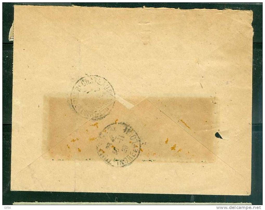 Lettre Recommandée De Carhaix Affranchie à 60 Centimes En Novembre 1923 - Lo26313 - 1906-38 Semeuse Con Cameo