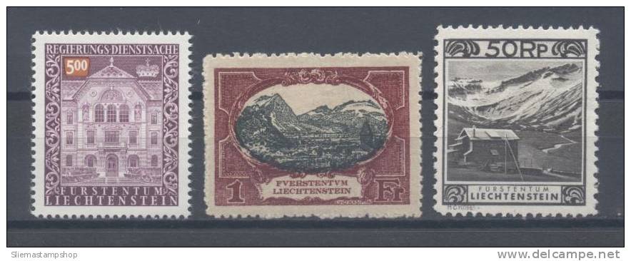 LIECHTENSTEIN - 3 INTERESTING STAMPS - V3727 - Unused Stamps