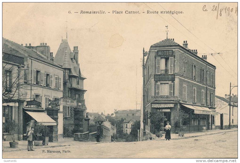 CPA (93)   ROMAINVILLE  /  Place Carnot . -  Route Stratégique - - Romainville