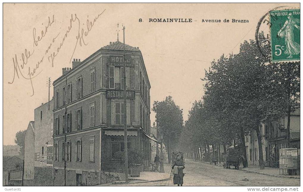 CPA (93)   ROMAINVILLE  /  Avenue De Brazza - - Romainville