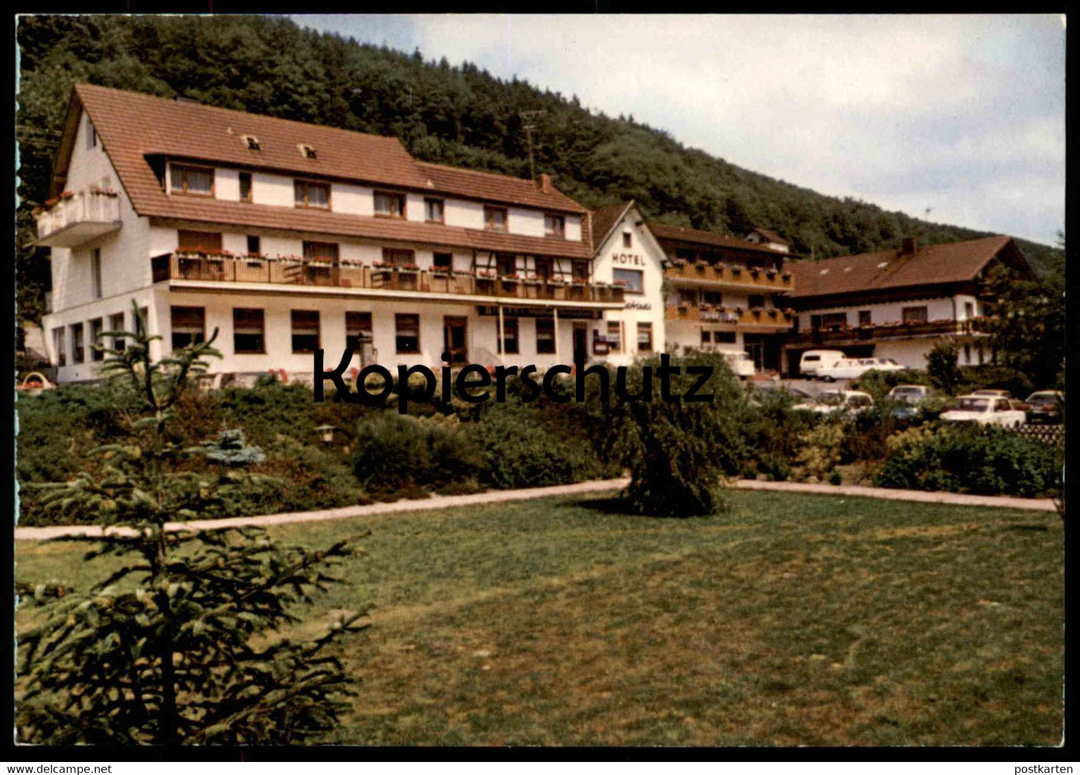 ÄLTERE POSTKARTE HOTEL RESTAURANT CAFÉ WALDFRIEDE ERKENSRUHR EIFEL Hauseigene Jagd, Forellen Simmerath Cpa Postcard AK - Simmerath