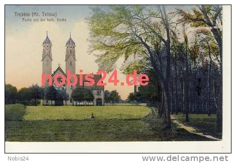 0000395723 14959 Trebbin Partie An Der Kath.Kirche O 10.12.1917 - Scheibenberg