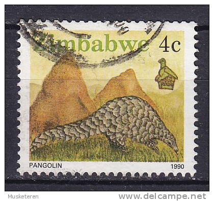 Zimbabwe 1990 Mi. 421 A    2 C Pangolin Perf. 14 - Zimbabwe (1980-...)